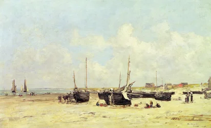 Der Strand bei Ebbe, Berck, 1890-97